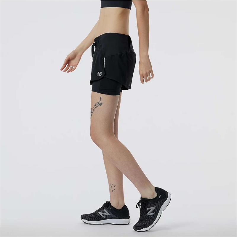 New Balance Womens Impact Run 2in1 Shorts-2
